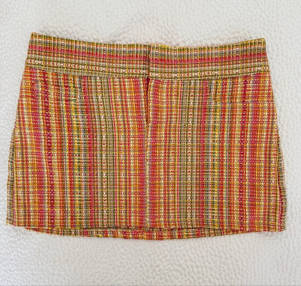 Alice and Olivia Pink Multi Tweed Mini Skirt Size 6 Contemporary Straight Skirt